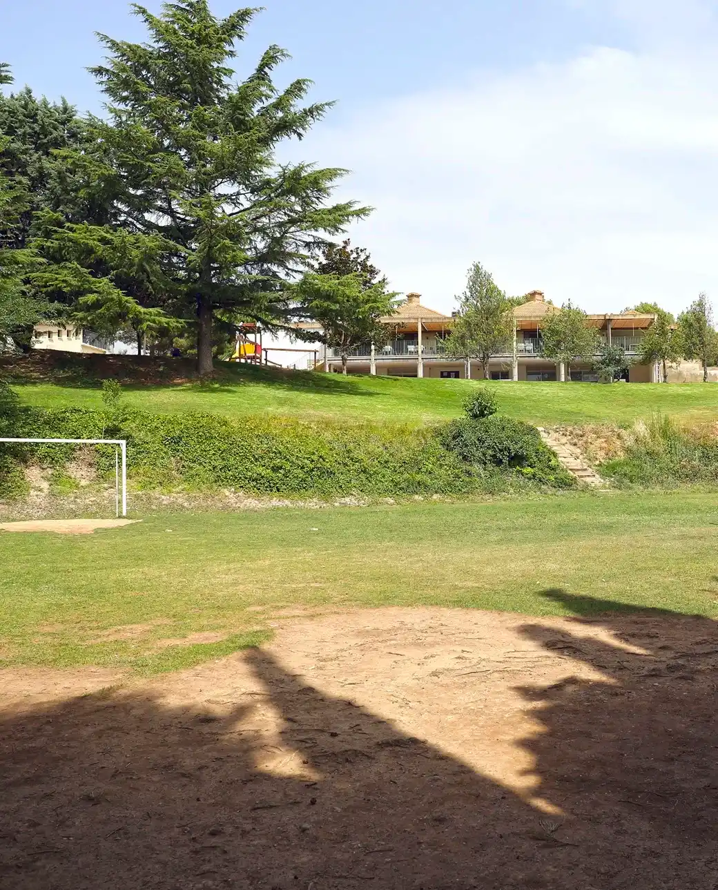 vista desde el campo de futbol del restaurante del TC Cerro Fontellas